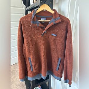 Patagonia Men's Shearling Button Pullover - Fox Red